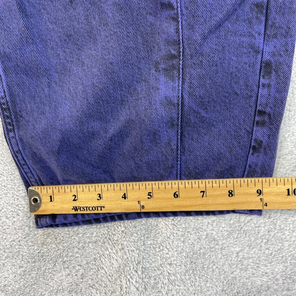 Gap x Disney Jeans Women 24 Iris Blue Nightmare Before Xmas Horseshoe Barrel Leg